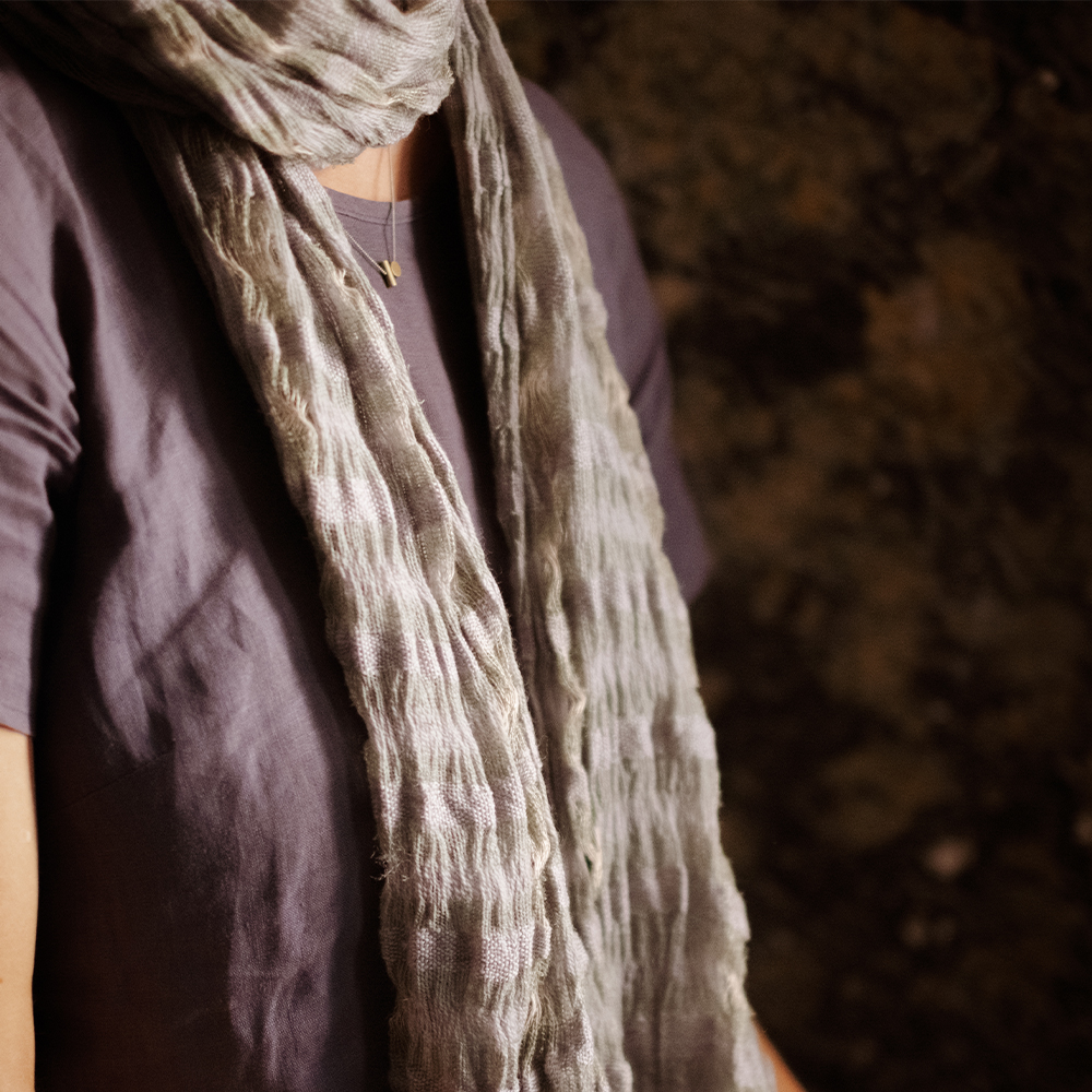 Crinkle Scarf - Fog - Image 3