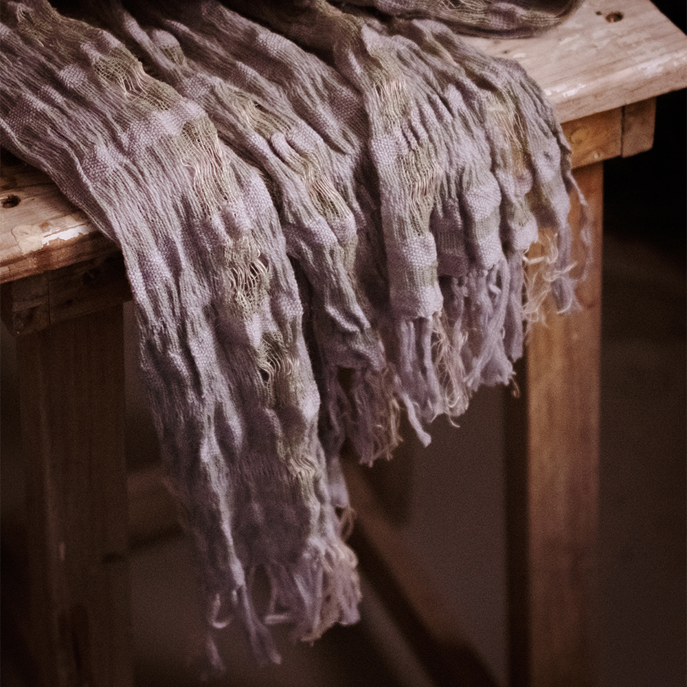 Crinkle Scarf - Fog - Image 4